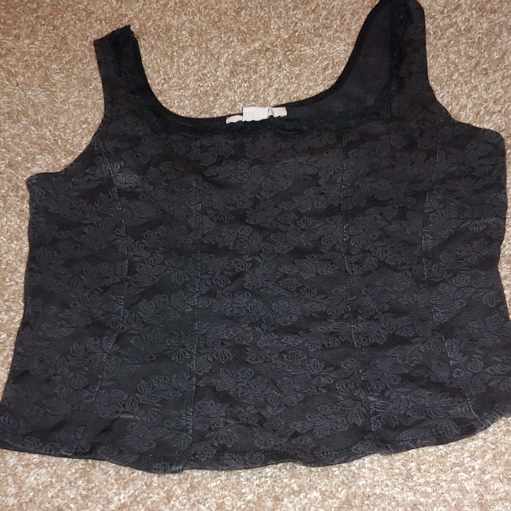 Black tank top